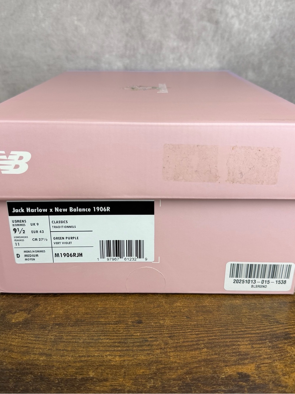 NEW New Balance 1906R Jack Harlow Rose Runner Special Box Size 9.5 M1906RJH Rare - Picture 10 of 11